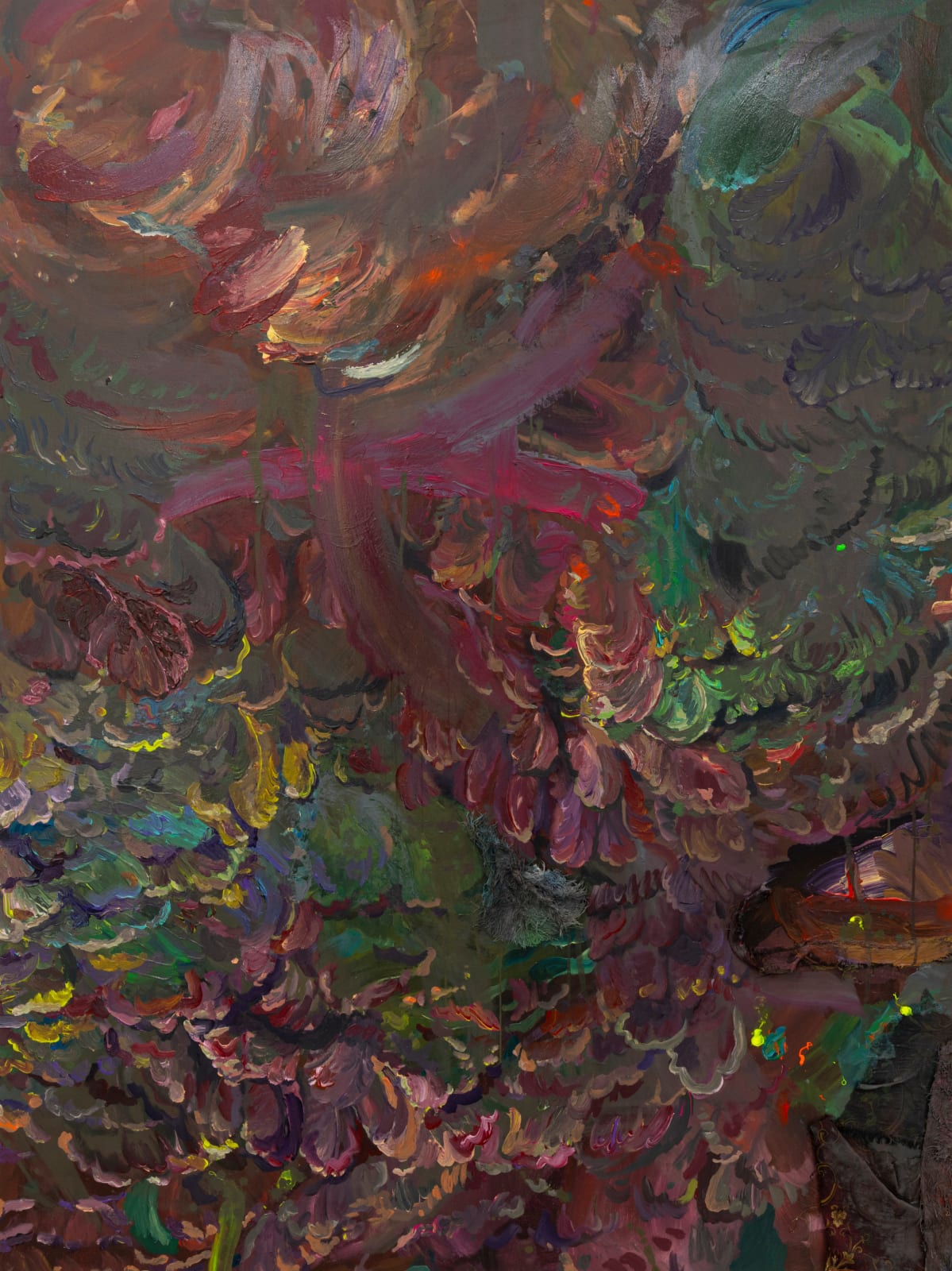 Michele Gabriele, Study for the Plumage of a Parrot. An Unbothered, Sad, and Cringe Parrot. Indifferent to its Context., 2025