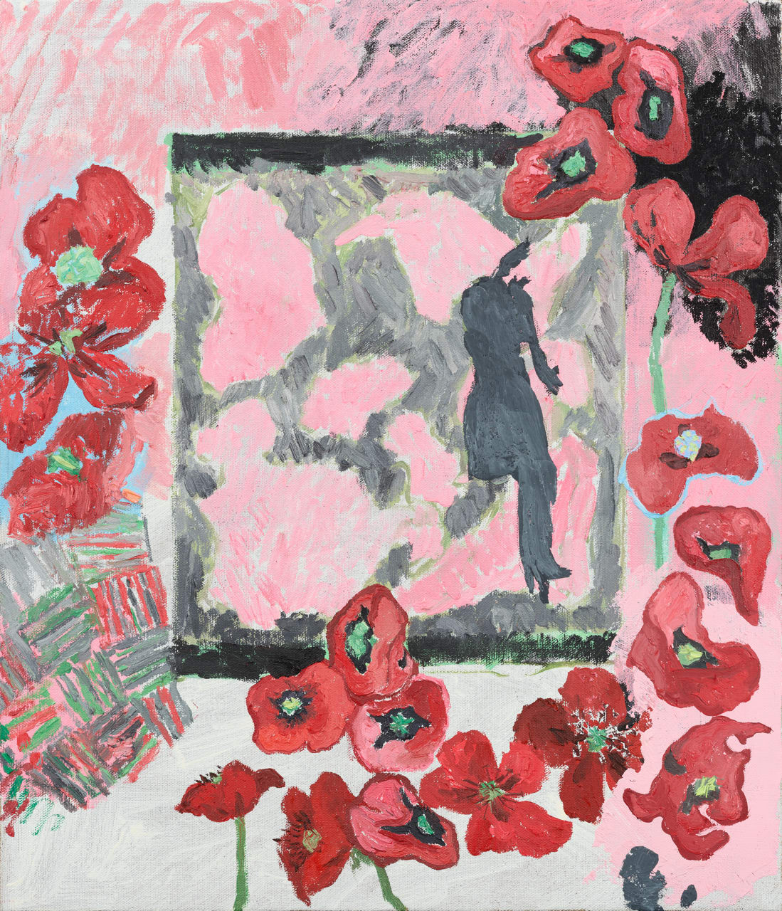Natsuko Sakamoto, Between Poppies and Continents (Dear J.J.), 2022