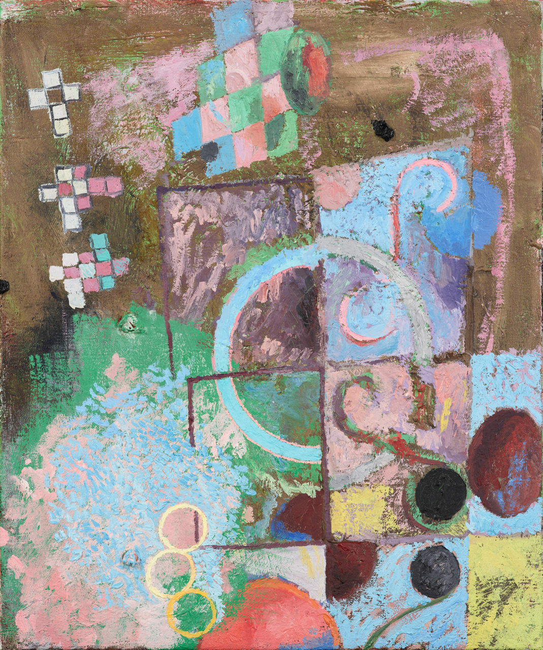 Natsuko Sakamoto, Tiles | Signals, quantum painting (study #1), 2021