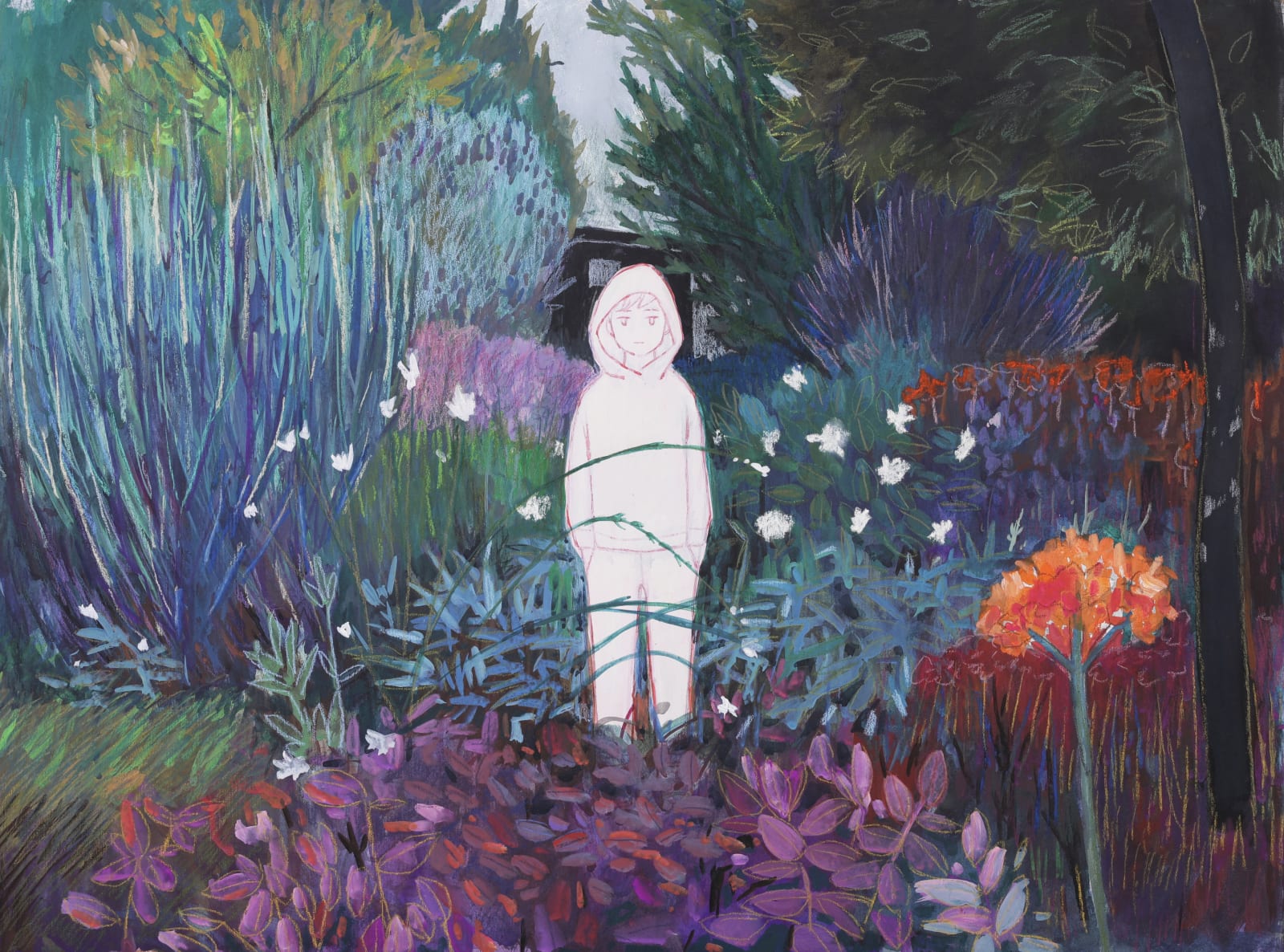 Tatsuhito Horikoshi, 幽霊みたいな僕(燃える庭)- Me like a ghost (Burning garden), 2022