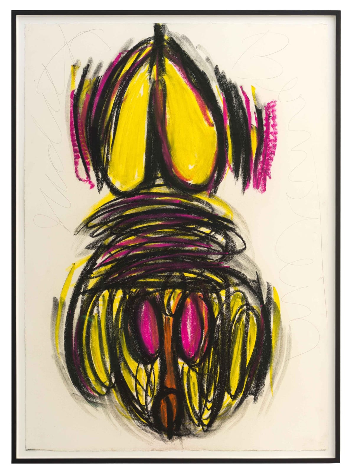 Judith Bernstein, DICK IN A HEAD, 2014