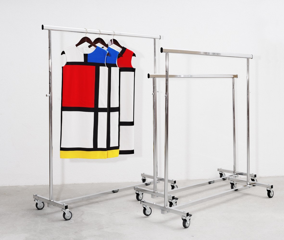 Sylvie Fleury, Mondrian Dresses on Racks, 1993/2016
