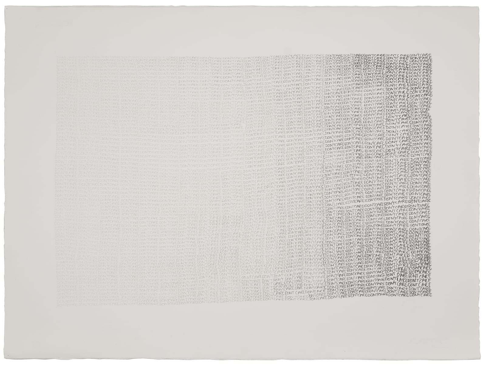 Frances Richardson, A Futile Exercise: DONTCARE,, 2002