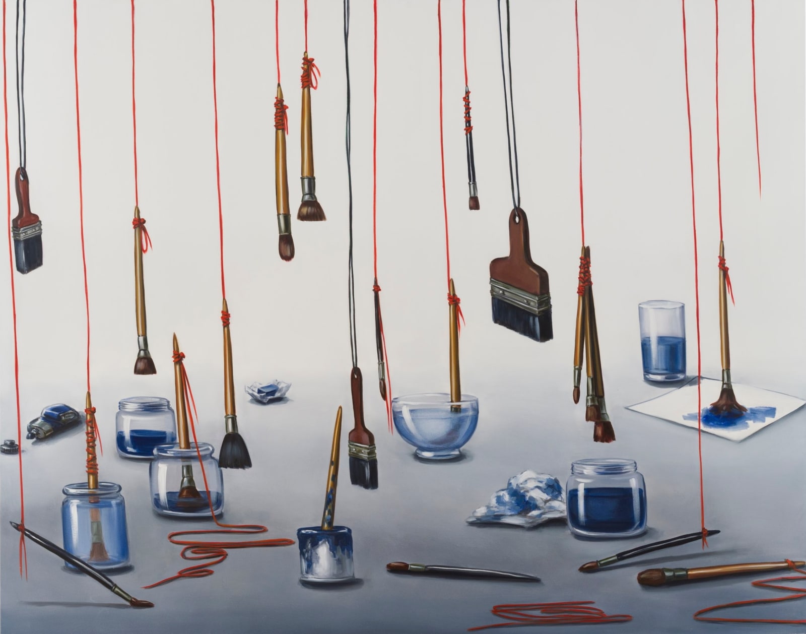 Lisa Milroy, the colour blue, 2025