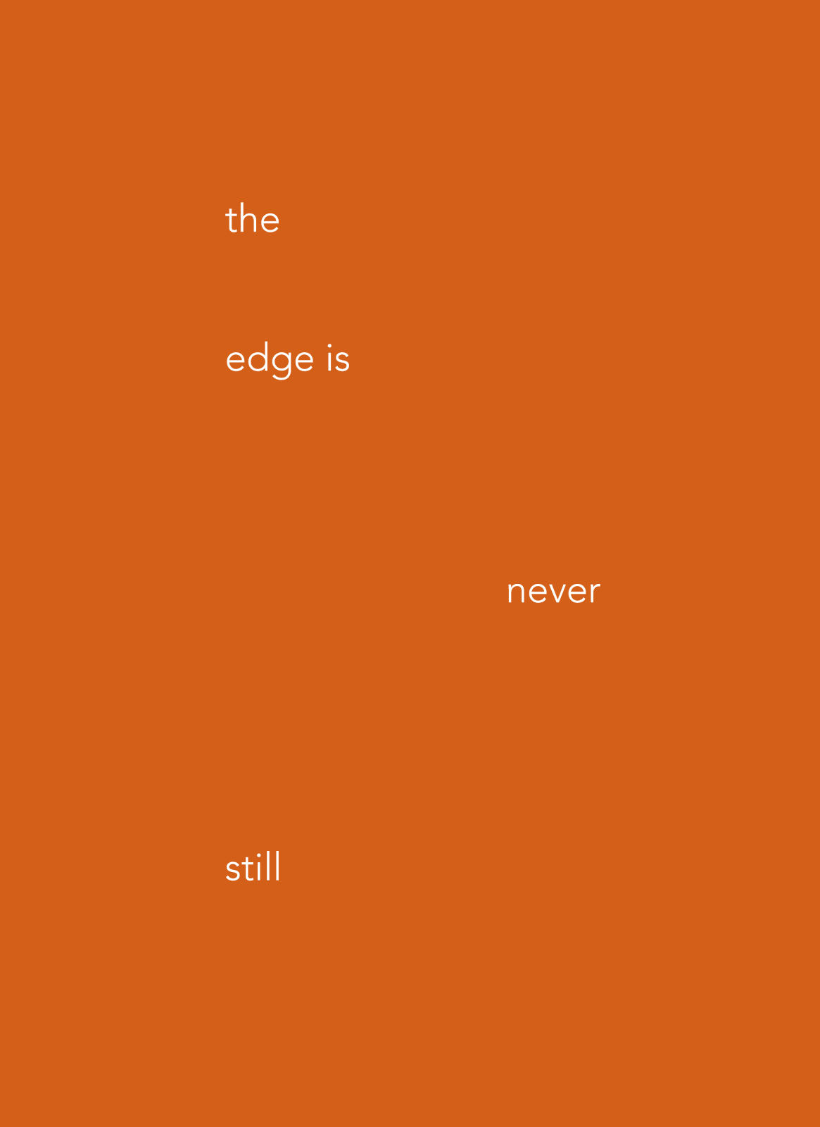 Helen Cammock, The Edge, 2021