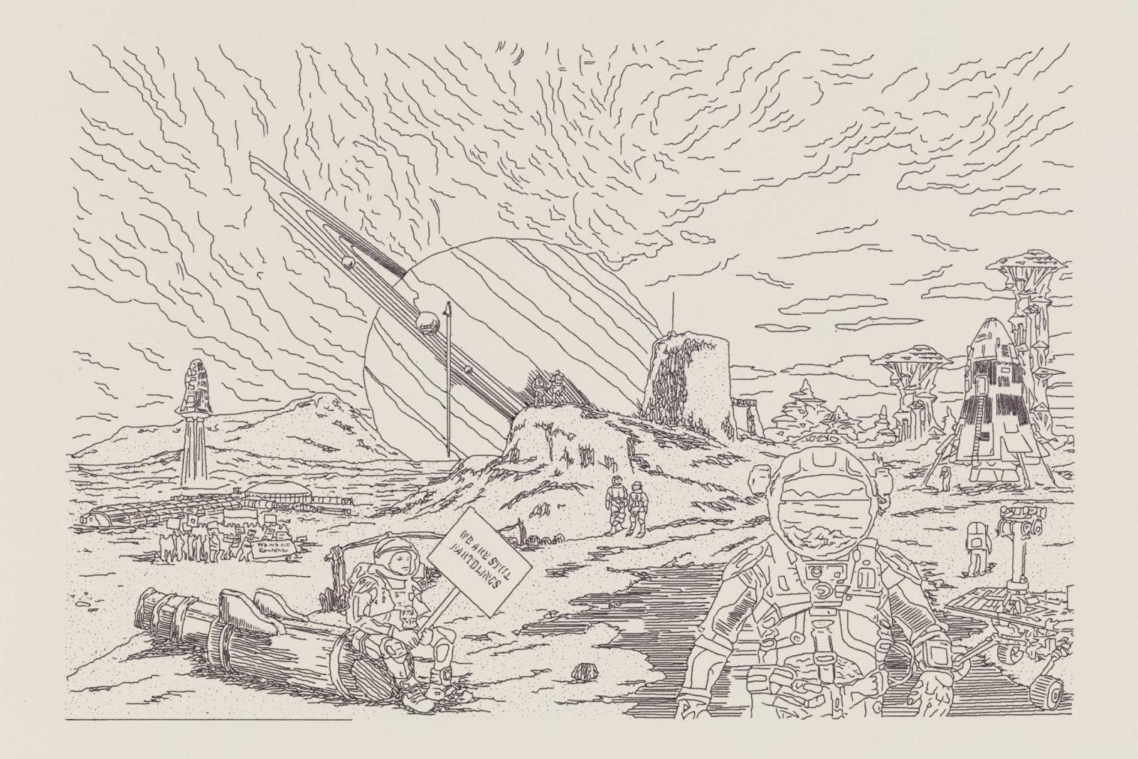 Goshka Macuga, We are still Earthlings, 2019