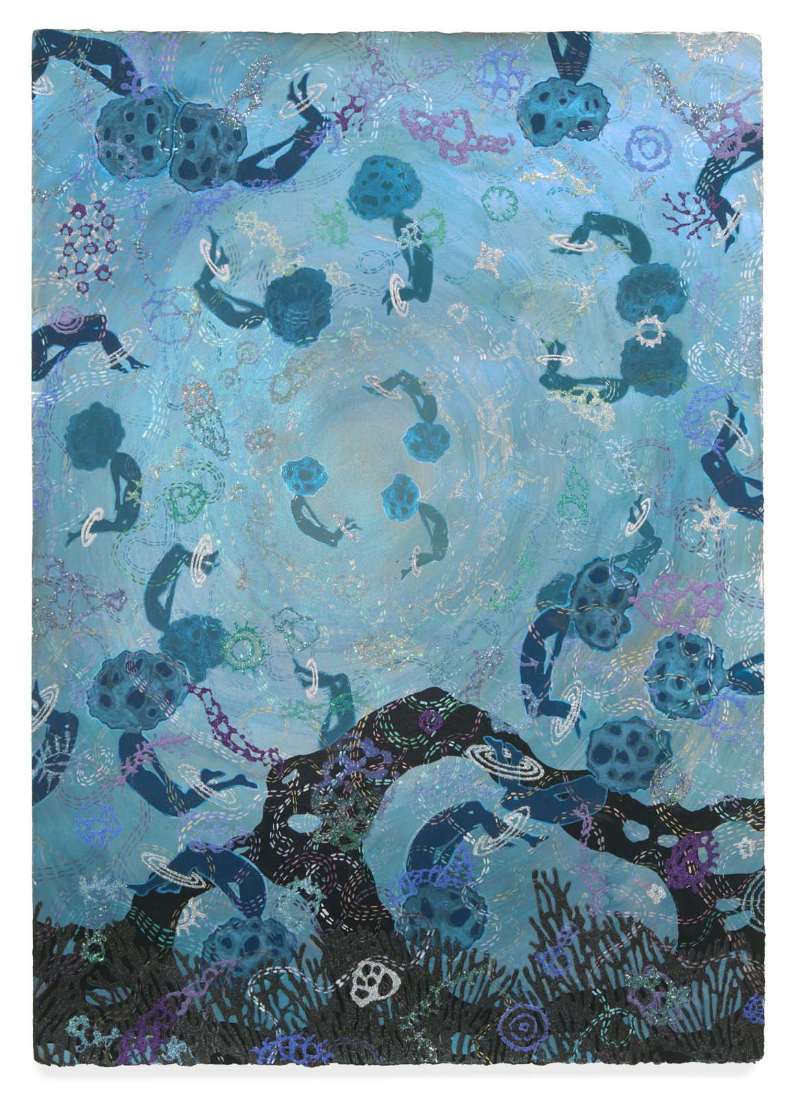 Alisa Sikelianos-Carter, The Ocean Beneath the Ocean with Water Made of Diamonds, 2021