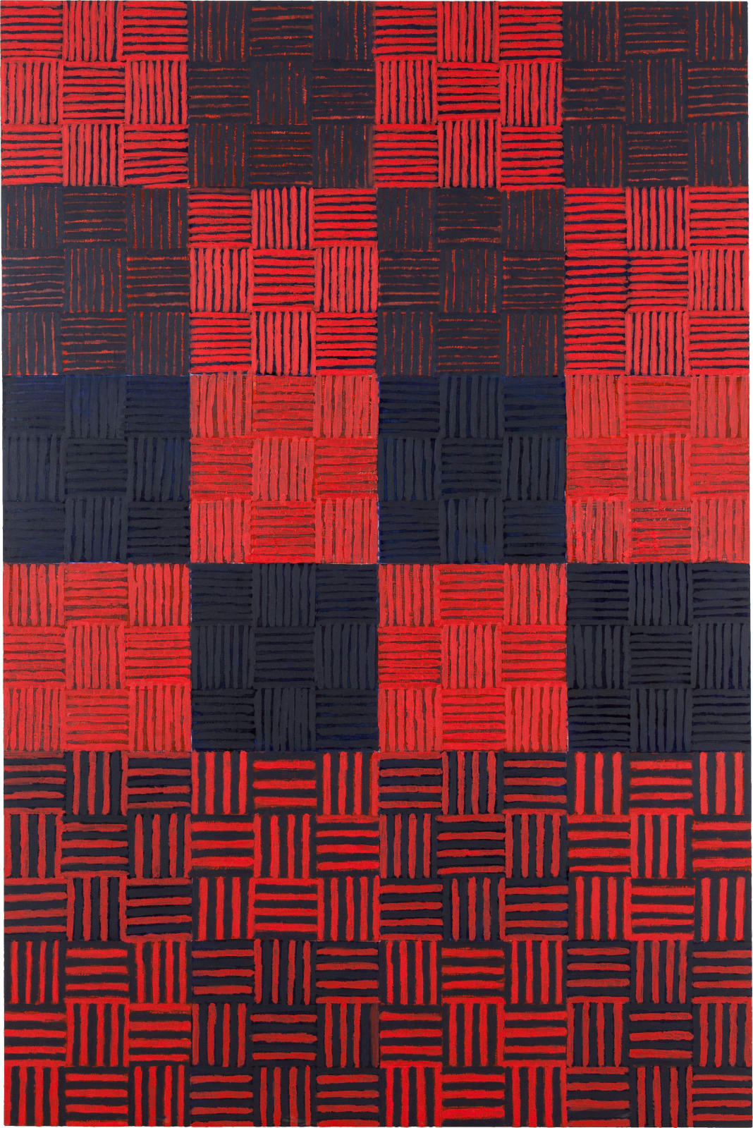 McArthur Binion, Birth of Colored: Seven, 2014