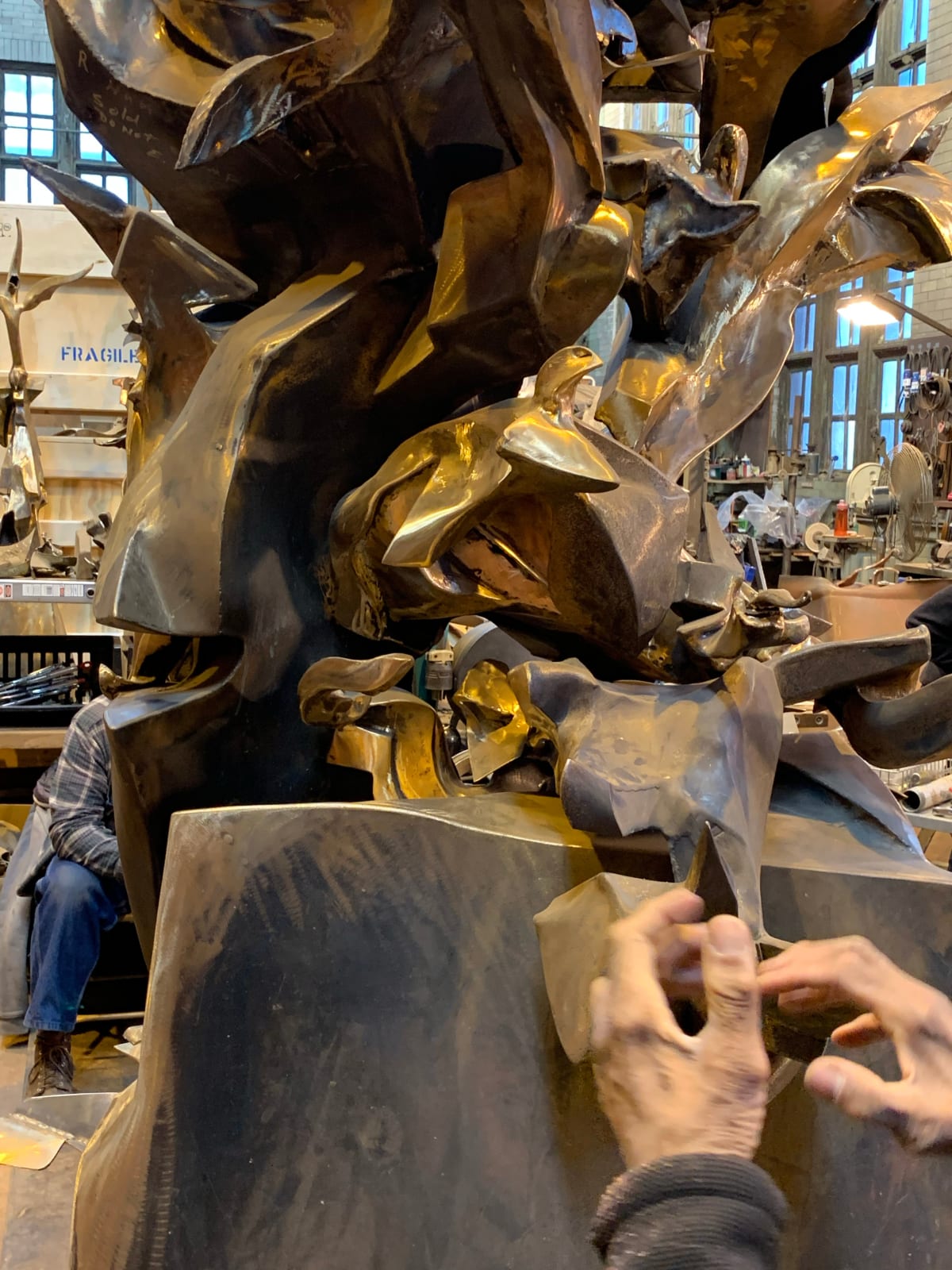 Richard Hunt, Studio Visit, 2019