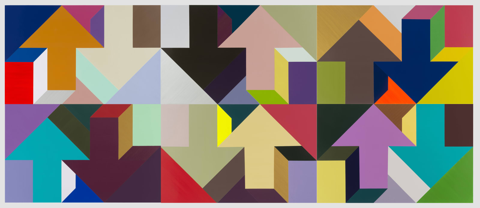 Tony Tasset, Arrow Painting 56, 2016