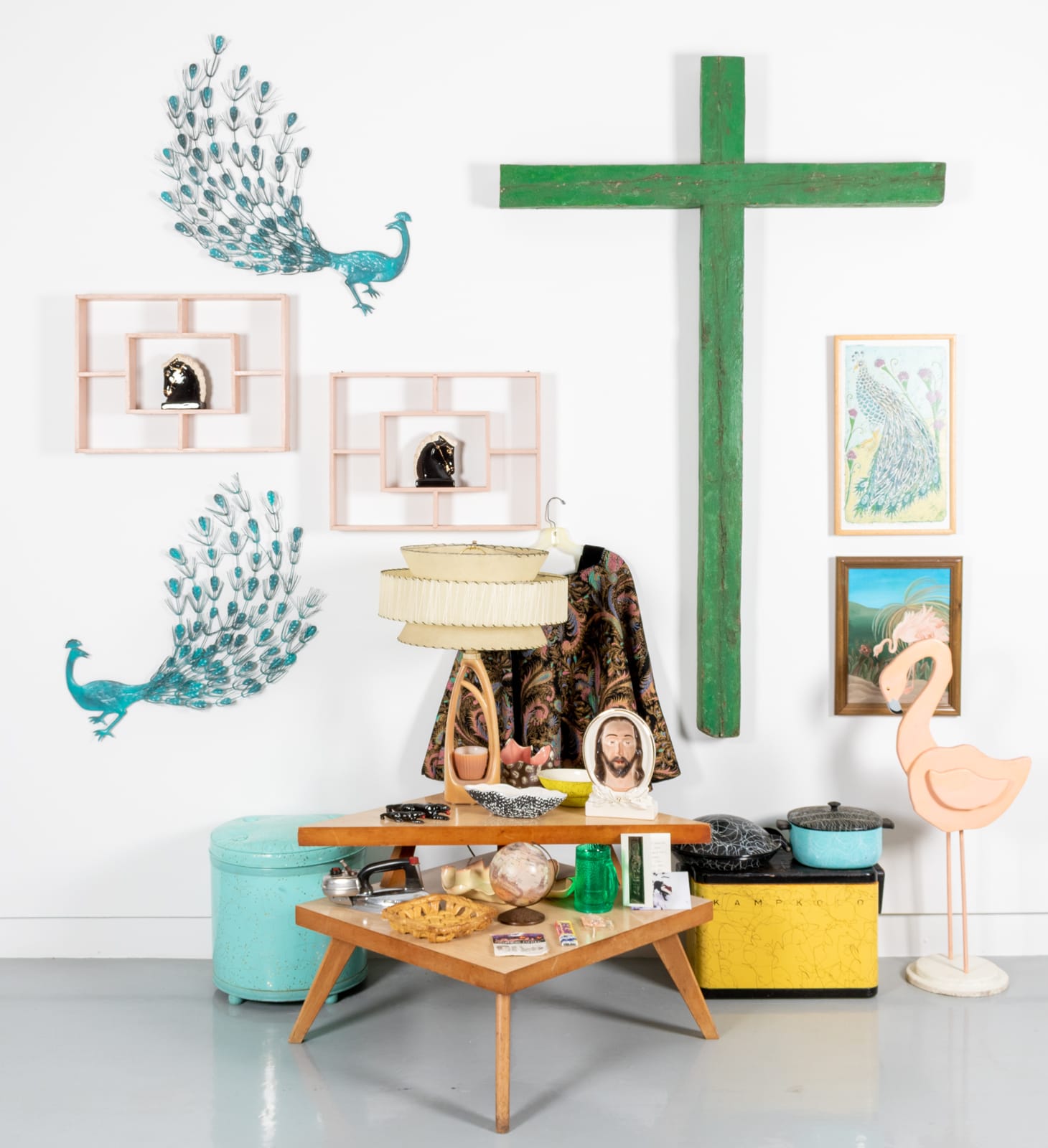 Roger Brown, Untitled (Arrangement with Cross), 1993-1997