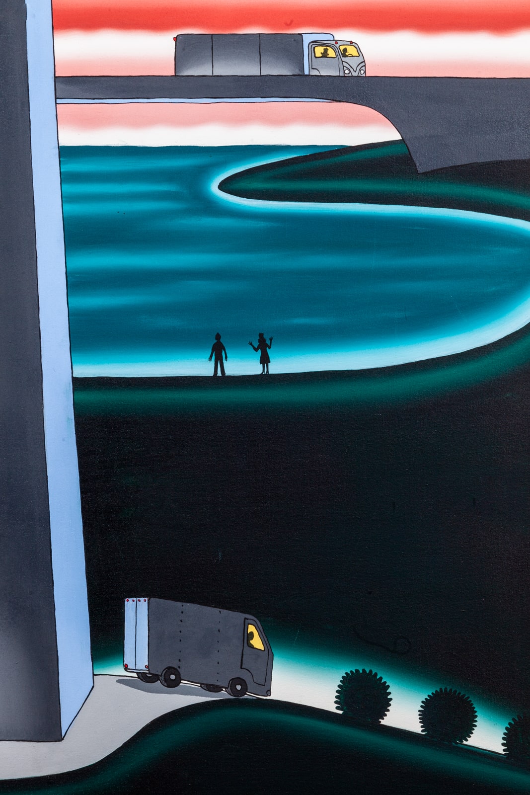 Roger Brown, Lenny Skutnik and Norman Mayer (Two Opposites of Human Character), 1982