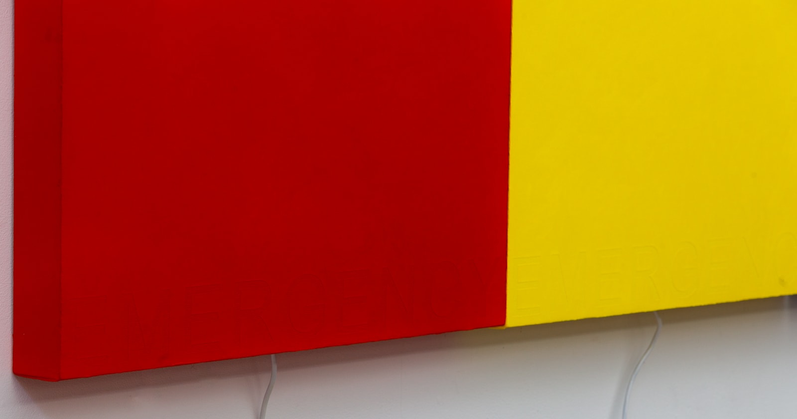 Deborah Kass, EMERGENCY #1 (RED, YELLOW, BLUE) , 2019