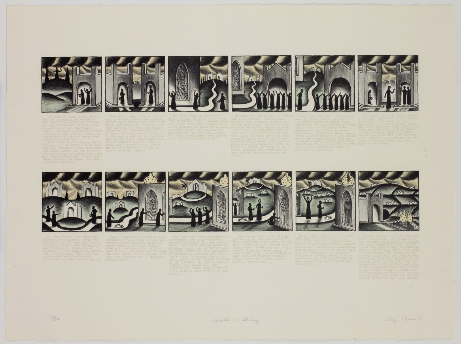 Roger Brown, Giotto in Chicago, 1981