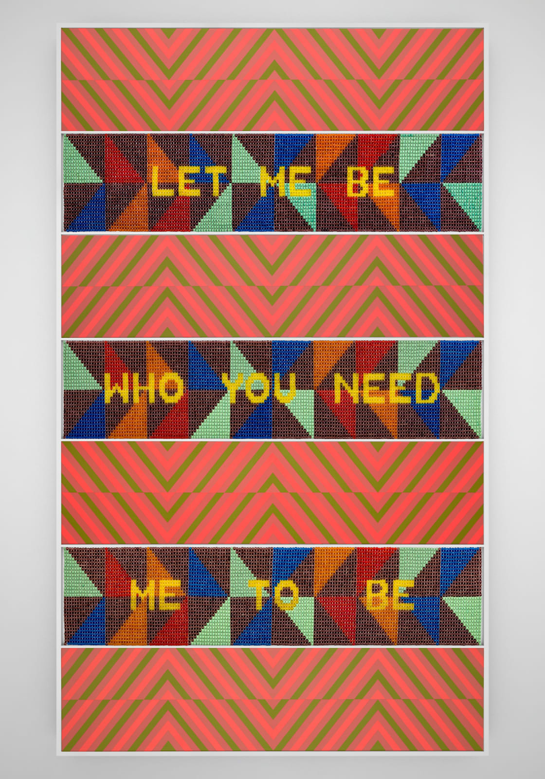 Jeffrey Gibson, LET ME BE WHO YOU NEED ME TO BE, 2020