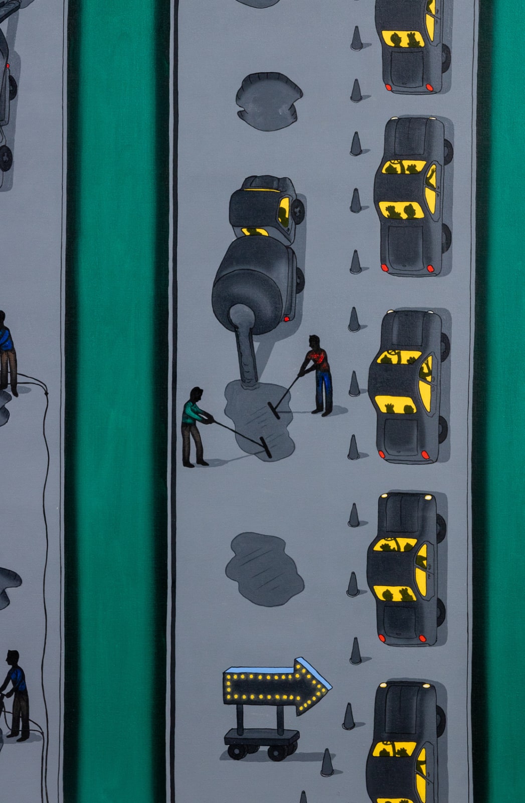 Roger Brown, They Call This an Expressway?, 1986