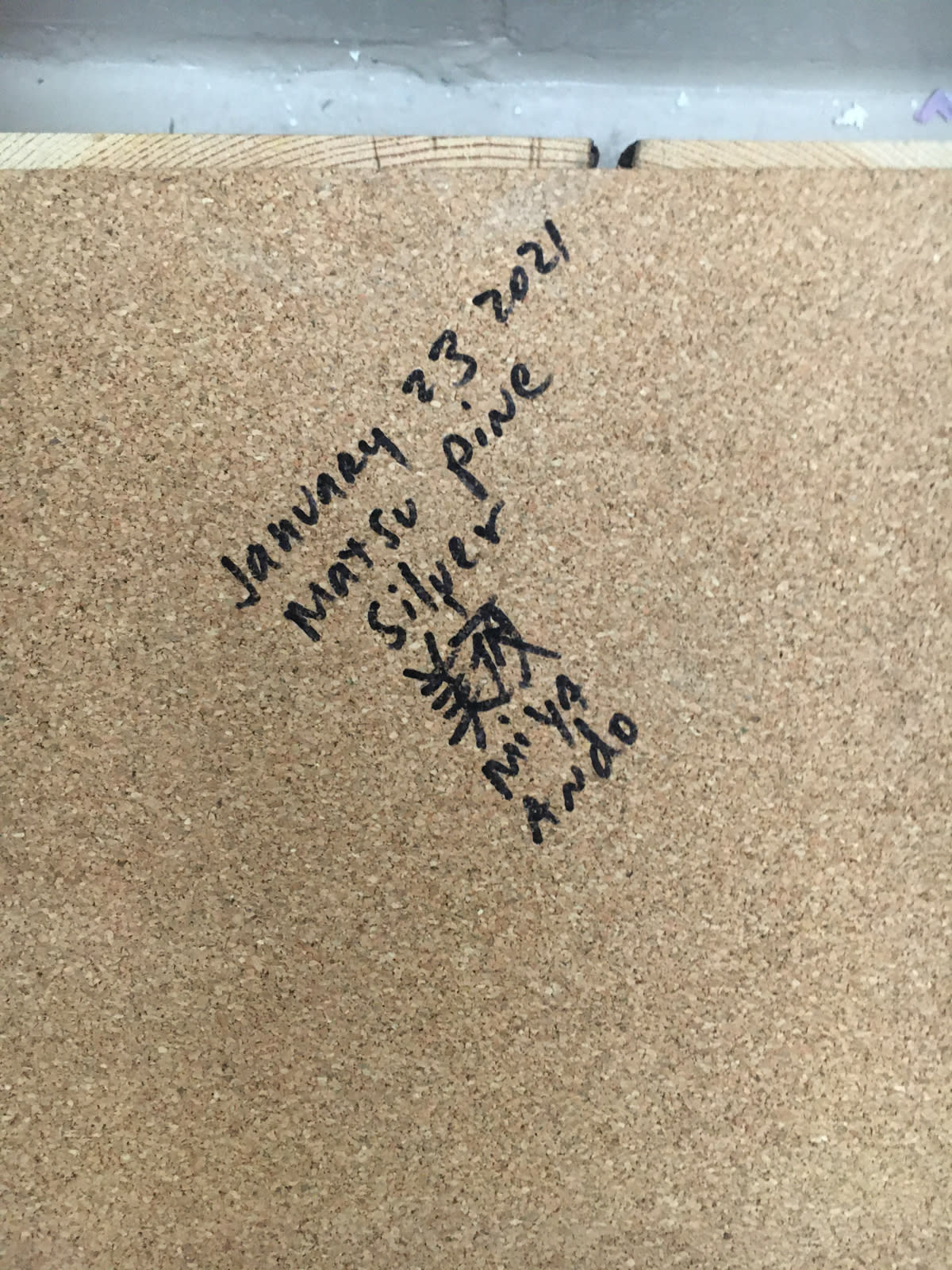 Miya Ando, January 23, 2021 Matsu Pine Silver, 2021