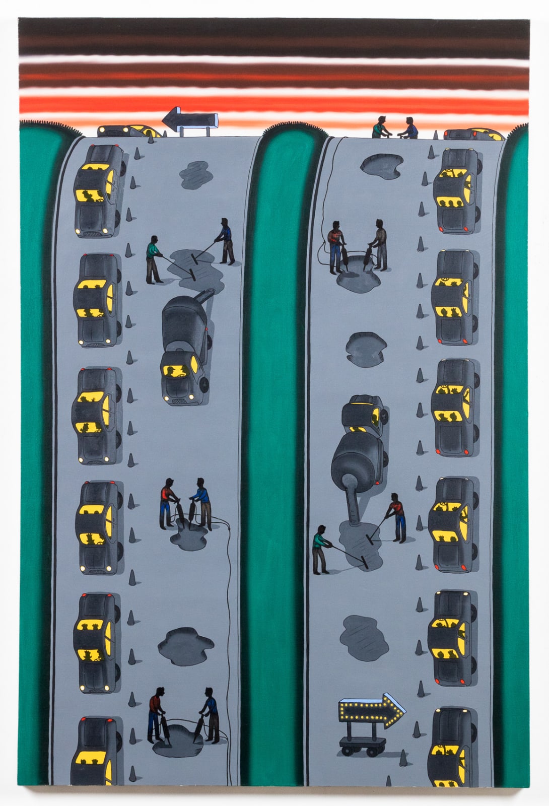 Roger Brown, They Call This an Expressway?, 1986