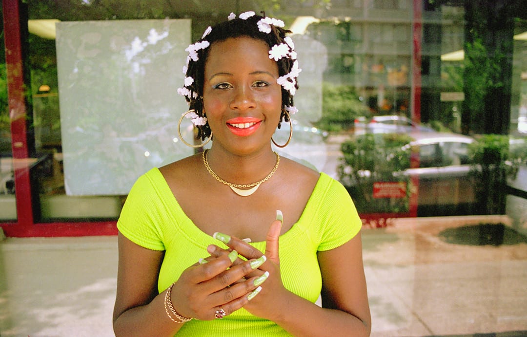 Mickalene Thomas, Negress with Green Nails, 2005