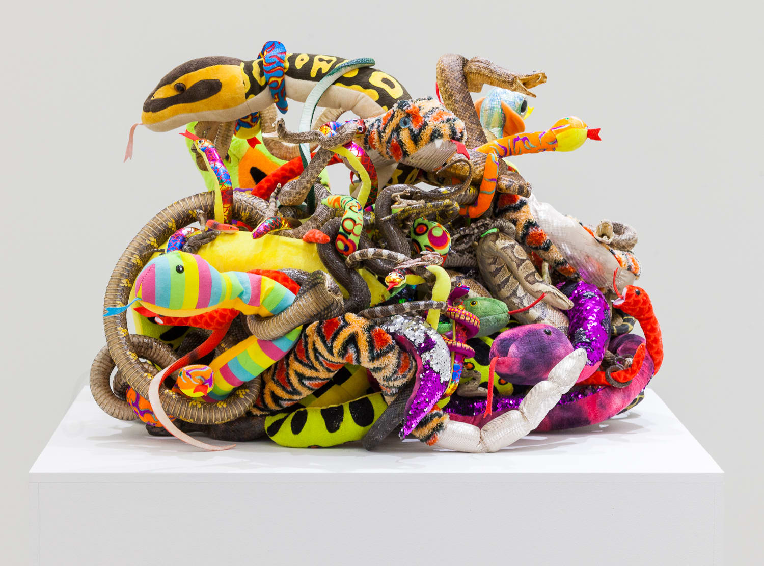 Tony Tasset, Snakes (A monument to the eternal battle between truth and fiction), 2020