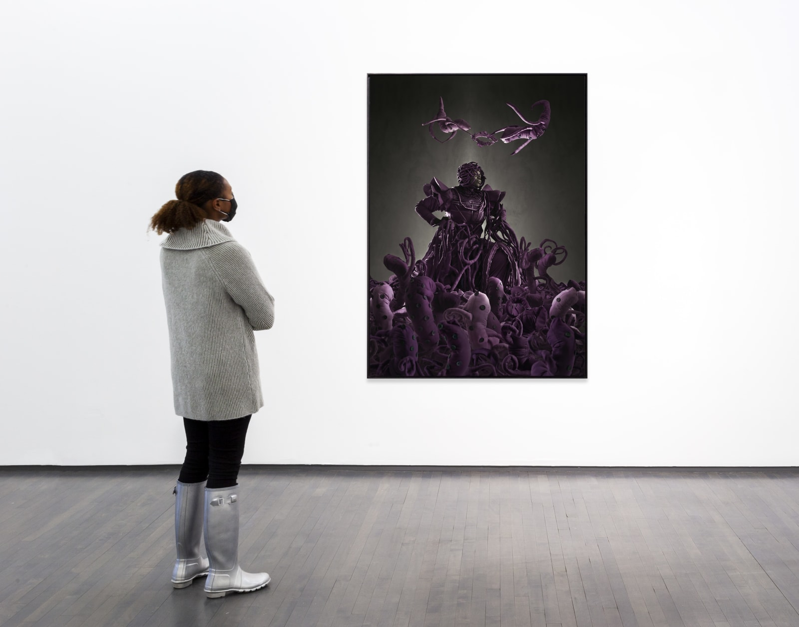 Mary Sibande, Admiration of the Purple Figure, 2013