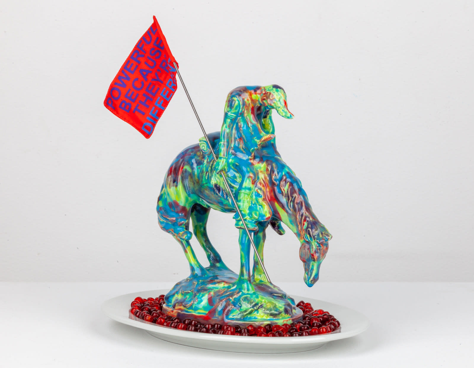 Jeffrey Gibson, POWERFUL BECAUSE THEY’RE DIFFERENT , 2021