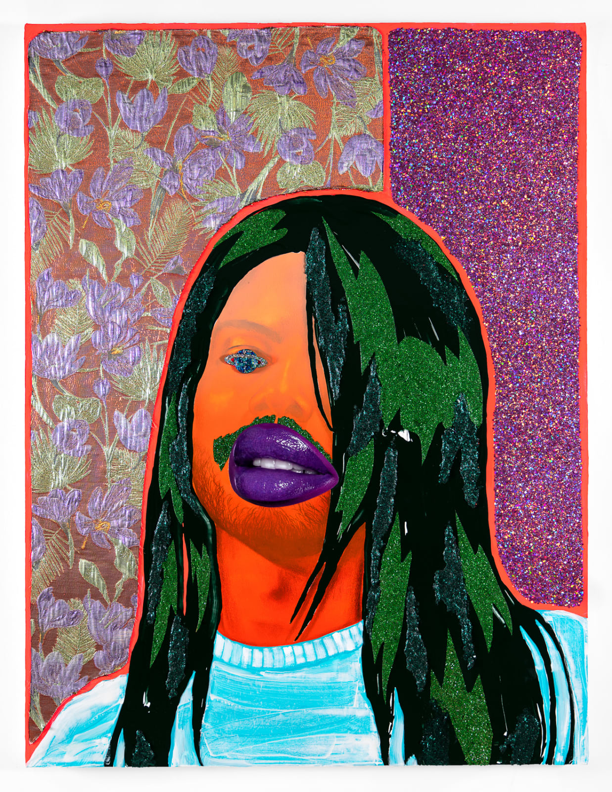 Devan Shimoyama, Self Portrait as Aaliyah, 2022