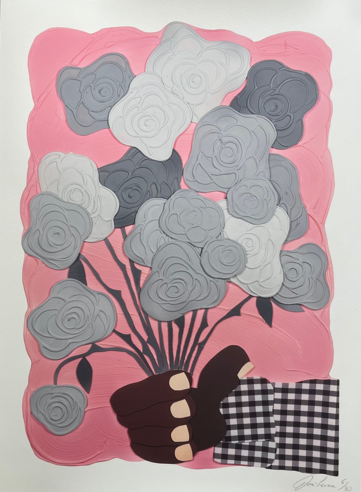 José Lerma, Rosas Grises (Pink), 2022