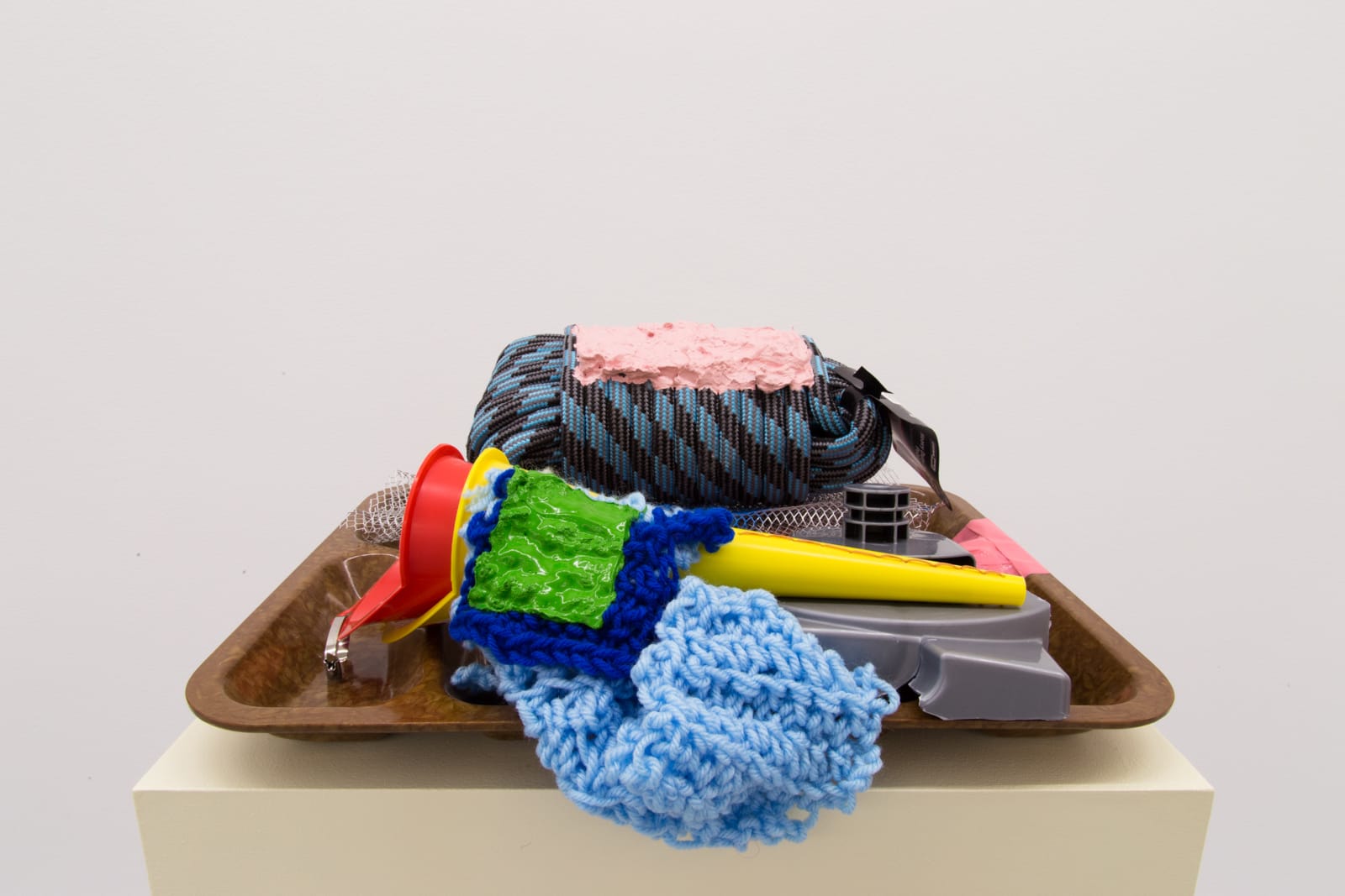 Jessica Stockholder, Served Stack, 2015