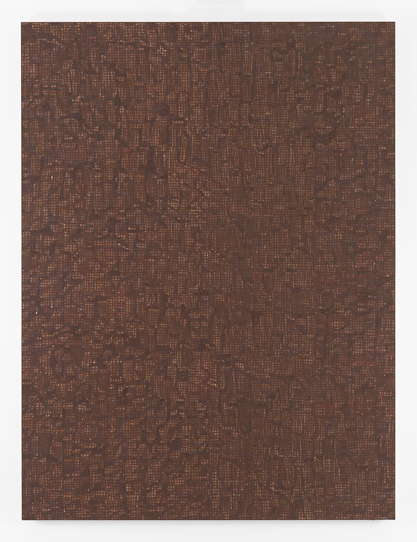 McArthur Binion, DNA: Sepia: IV, 2016