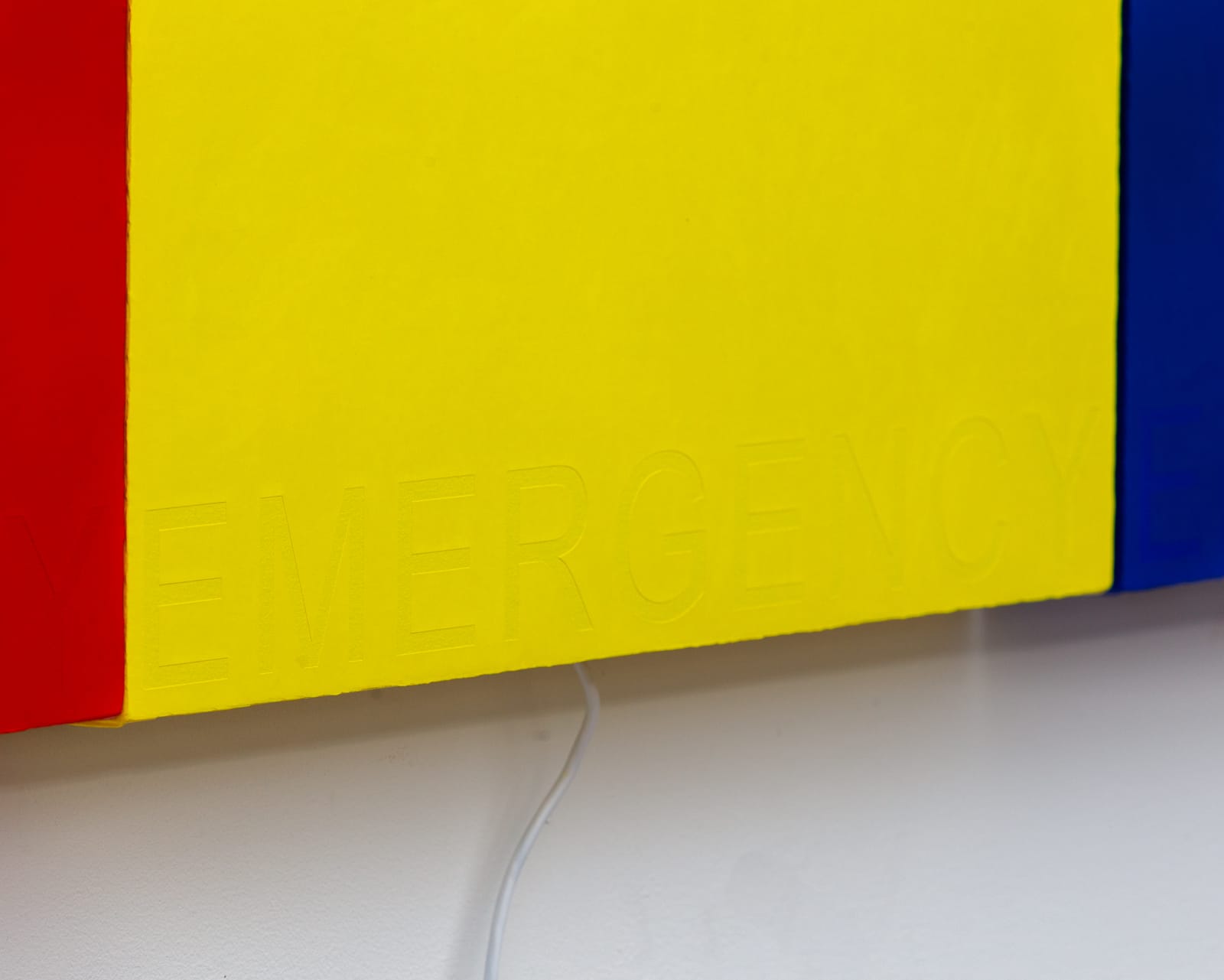 Deborah Kass, EMERGENCY #1 (RED, YELLOW, BLUE) , 2019
