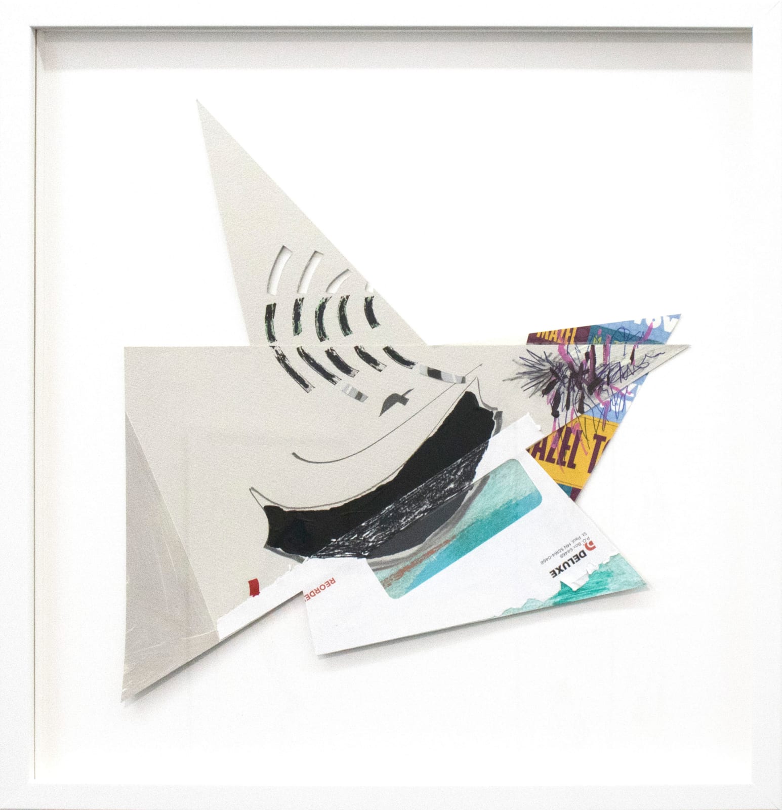 Jessica Stockholder, With Mail I Didn’t Ask for: Deluxe, 2017