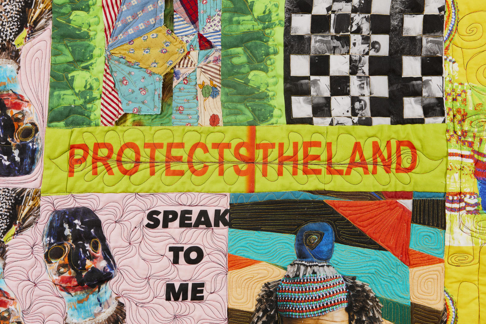 Jeffrey Gibson, PROTECTS THE LAND, 2019