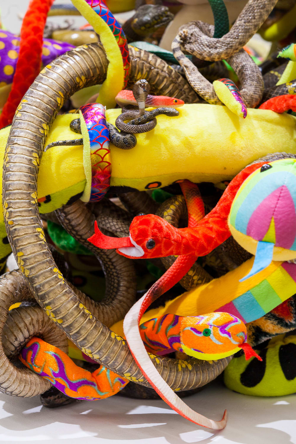 Tony Tasset, Snakes (A monument to the eternal battle between truth and fiction), 2020