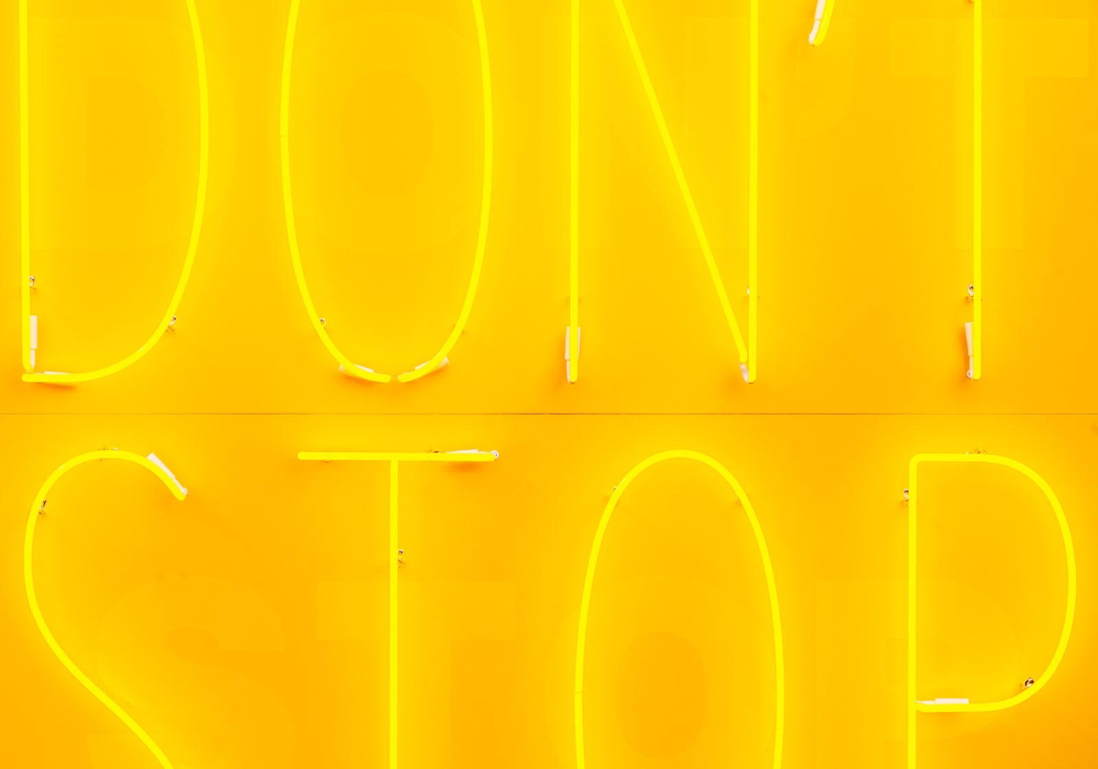Deborah Kass, Don't Stop 3 (Yellow/Yellow/Yellow), 2020