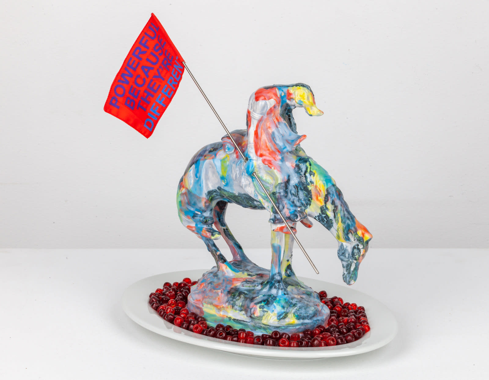 Jeffrey Gibson, POWERFUL BECAUSE THEY’RE DIFFERENT , 2021