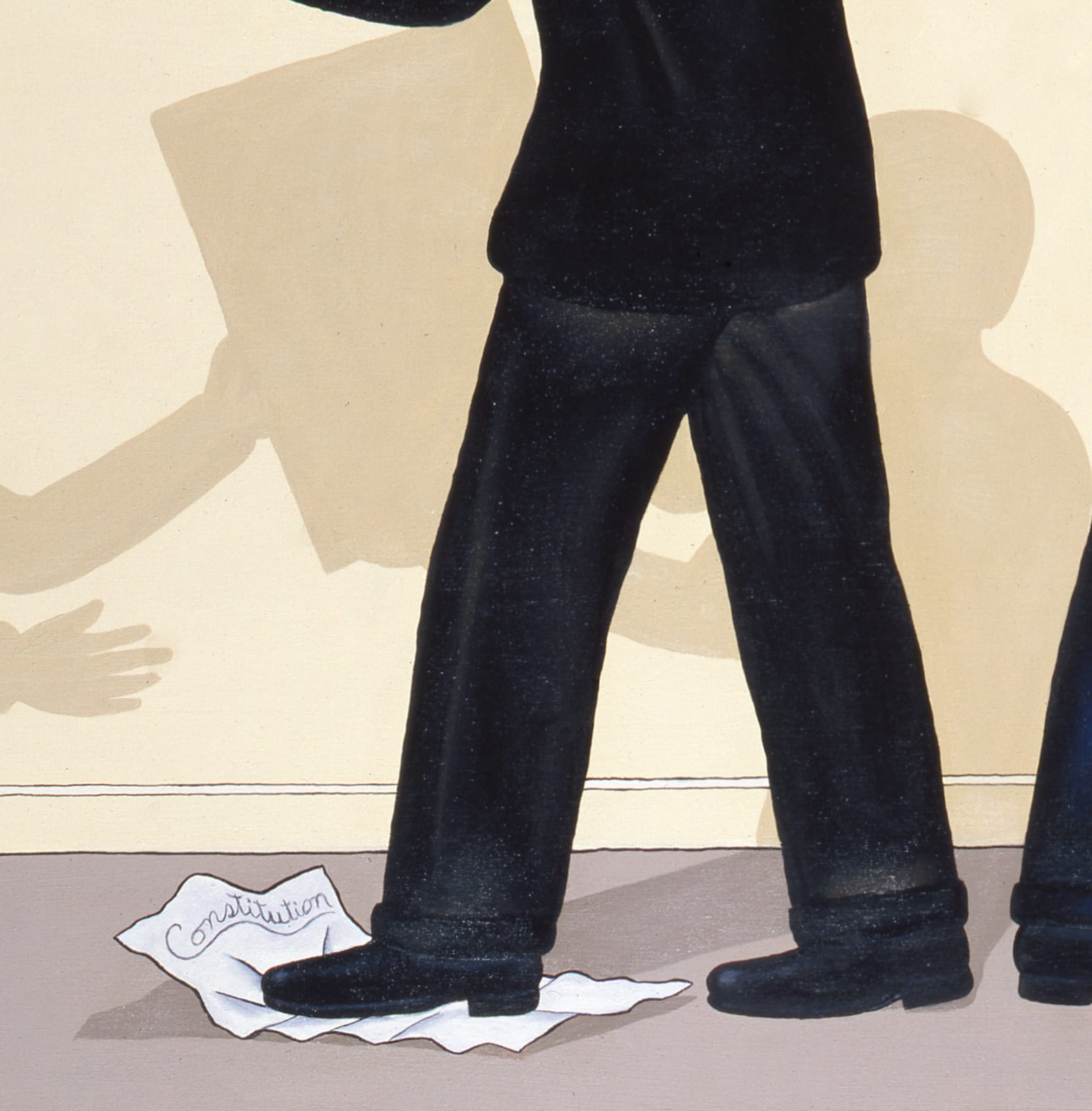 Roger Brown, Third World City Council Alderman Remove Pictures At An Exhibition Which They Find Offensive, 1988