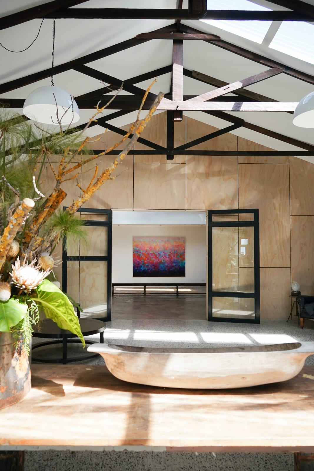 Installation view of Matthew Johnson's solo exhibition of selected works in the main gallery of kellilundberg.art on the Mornington Peninsula.