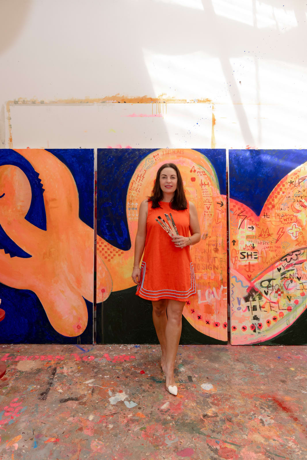 Jackie Green, Ocean Girl (Triptych), 2025