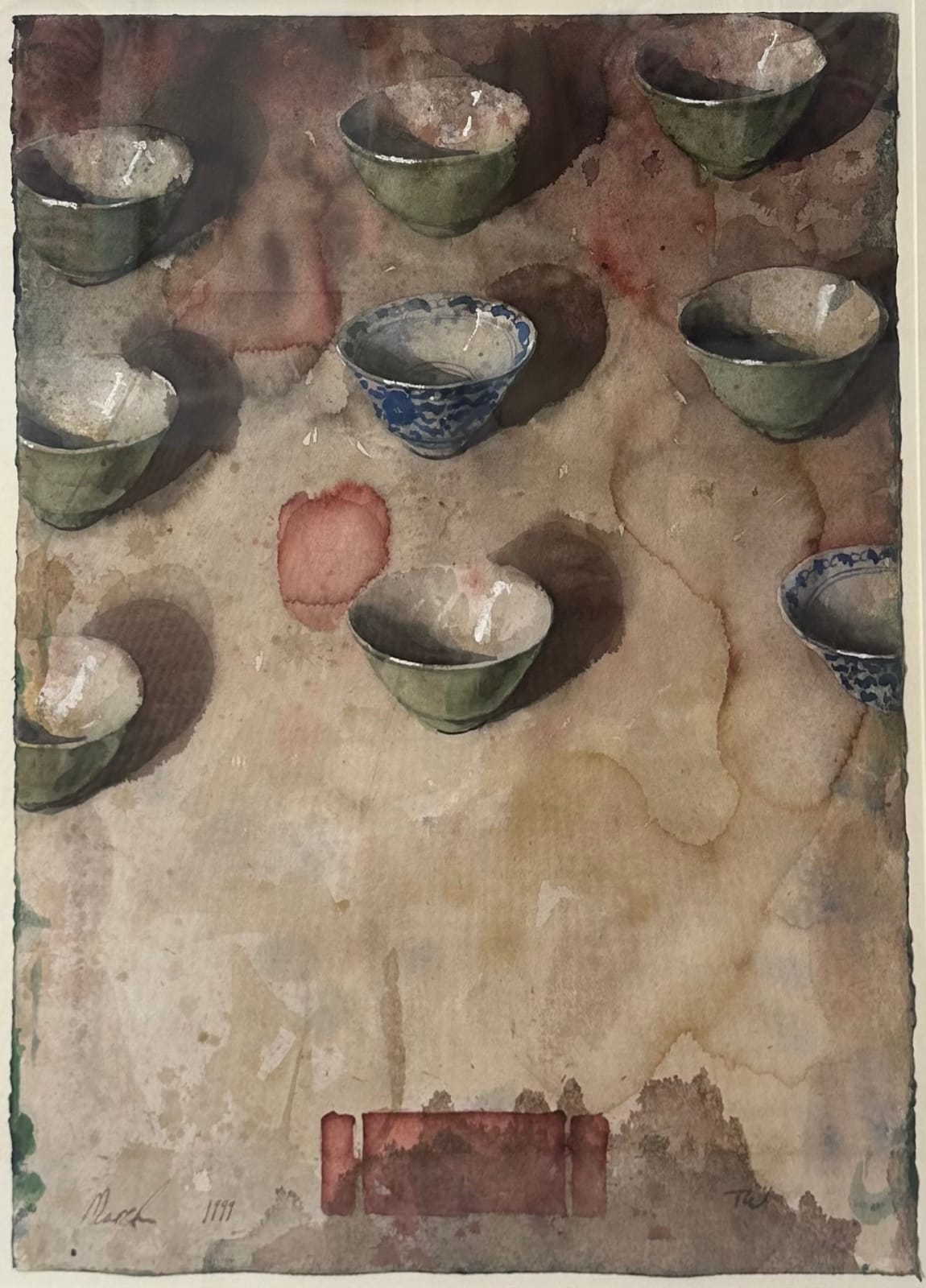 Thornton Walker, Untitled (Still Life with Nine Bowls), 1999
