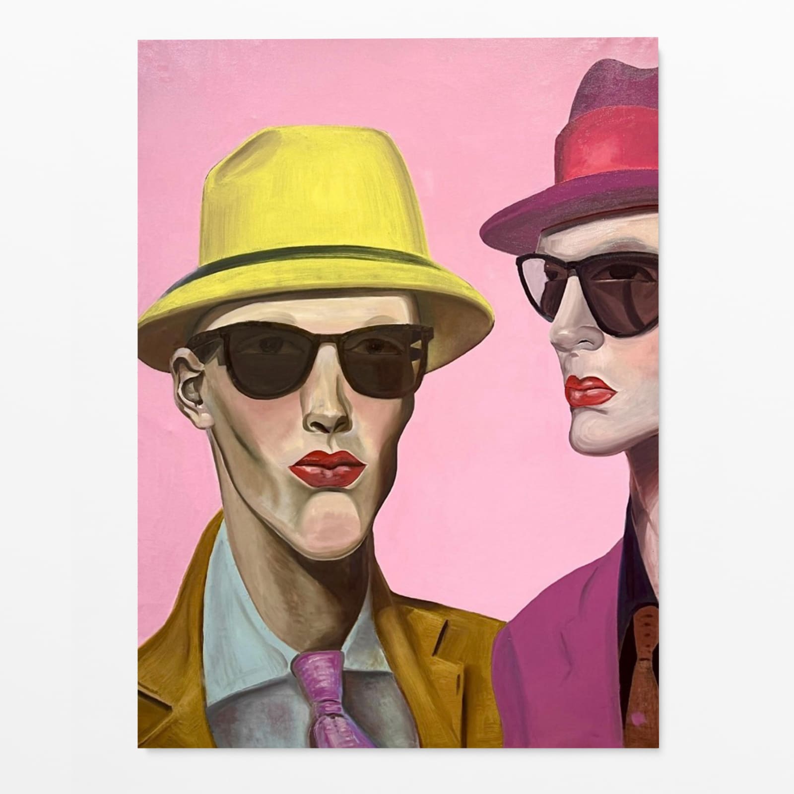 Noah Becker, Figures in Hats, 2025