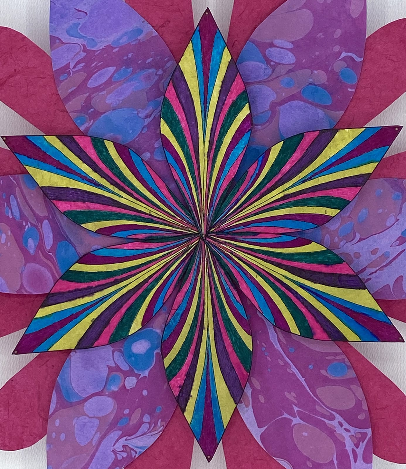 Jill Parisi, Triple Shooting Star Flower (Purple), 2021
