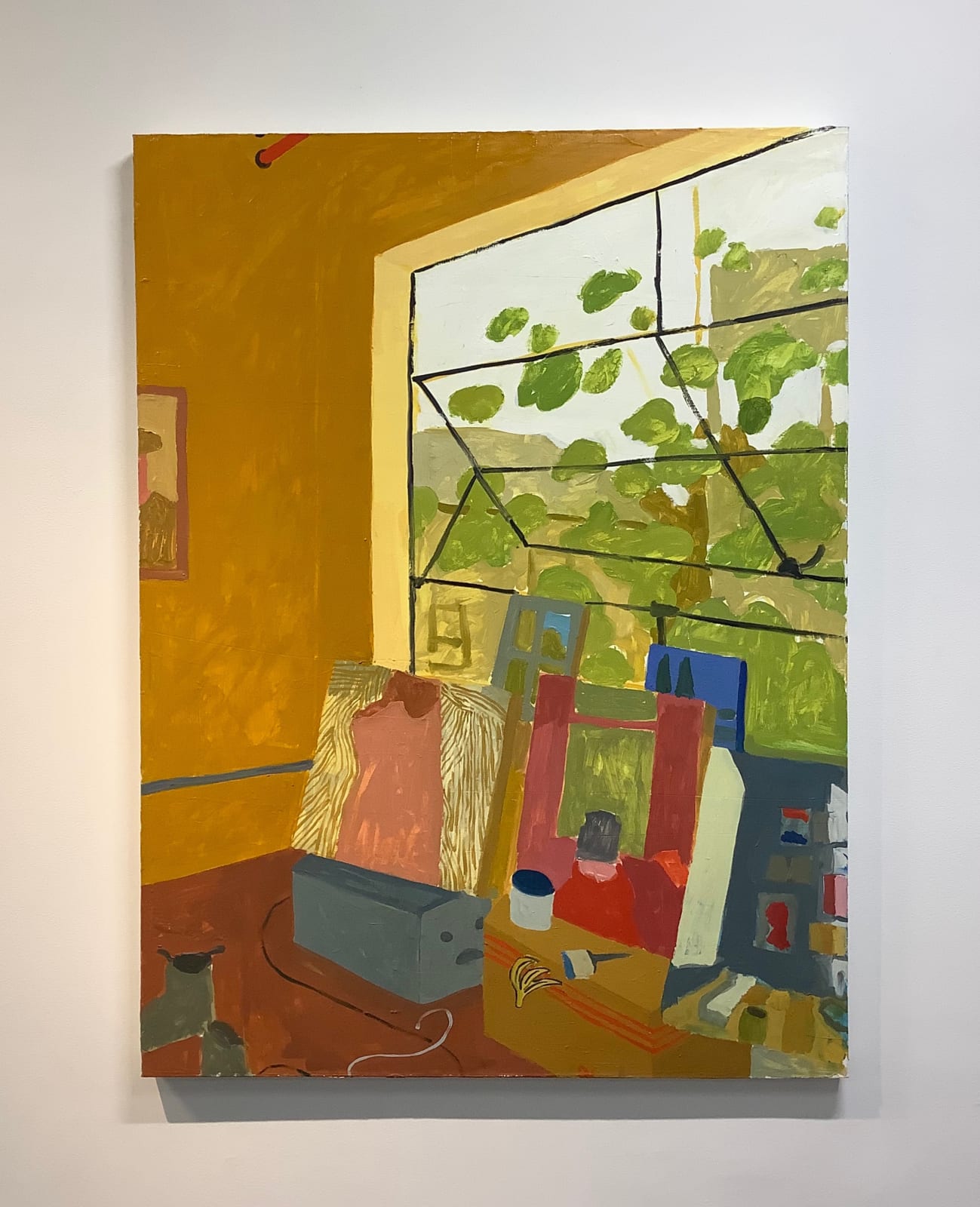 Sophie Treppendahl, Gold Studio Window, 2020