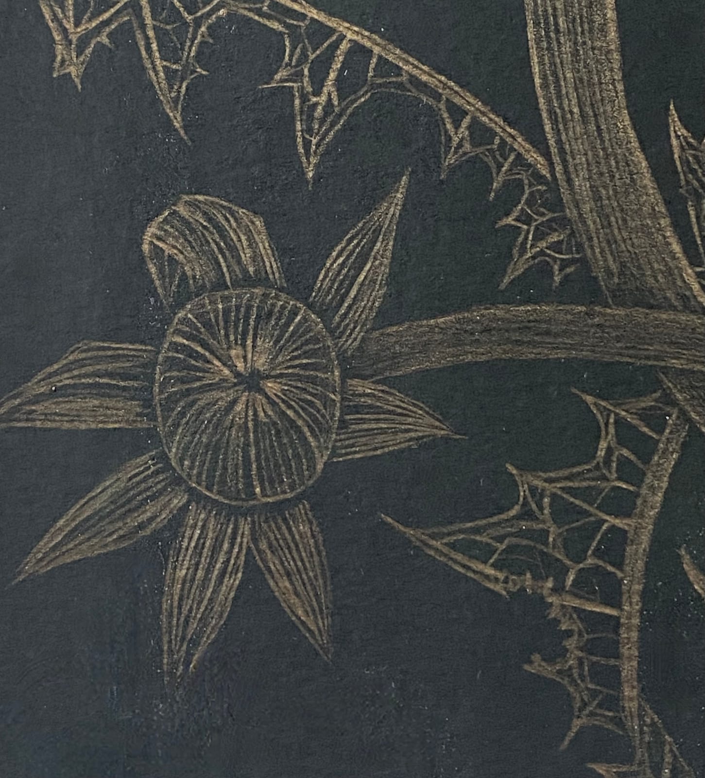 Margot Glass, Dandelion with Two Buds, 2022