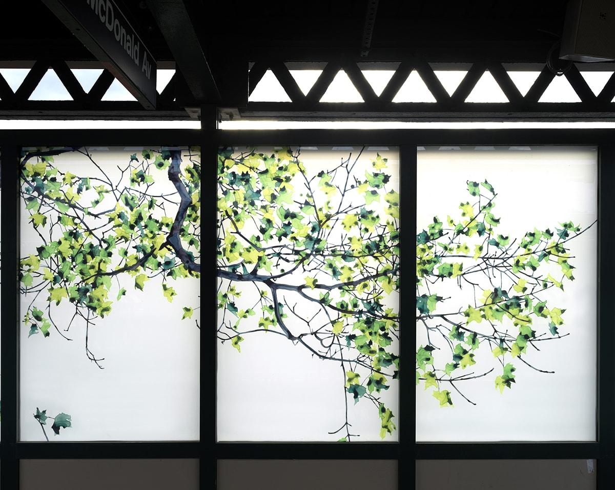 Jackie Battenfield, Maple (southbound stairway), 2018