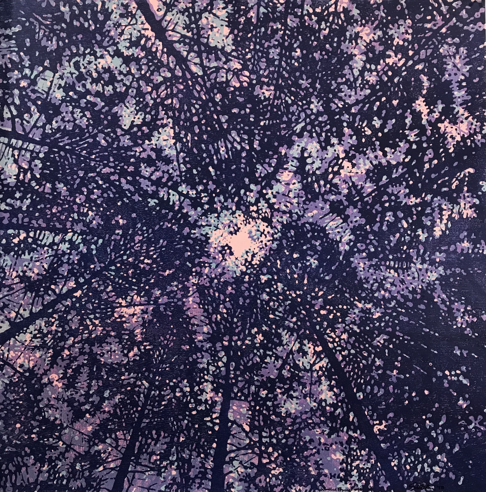 Eve Stockton, Woodland Skyscape variation 94, 2018