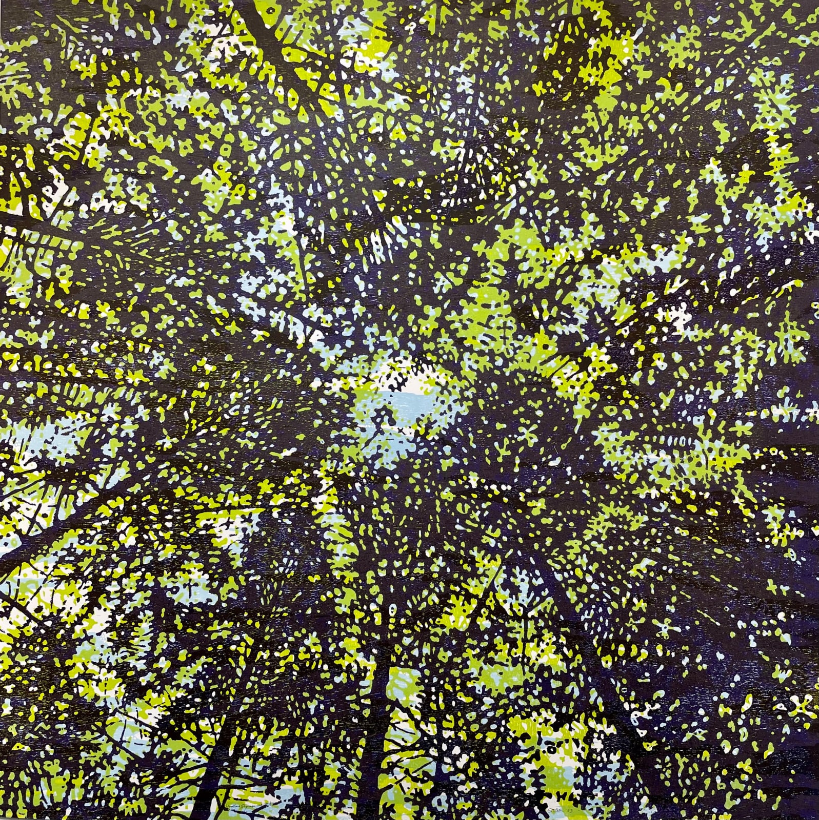 Eve Stockton, Woodland Skyscape variation 136, 2023
