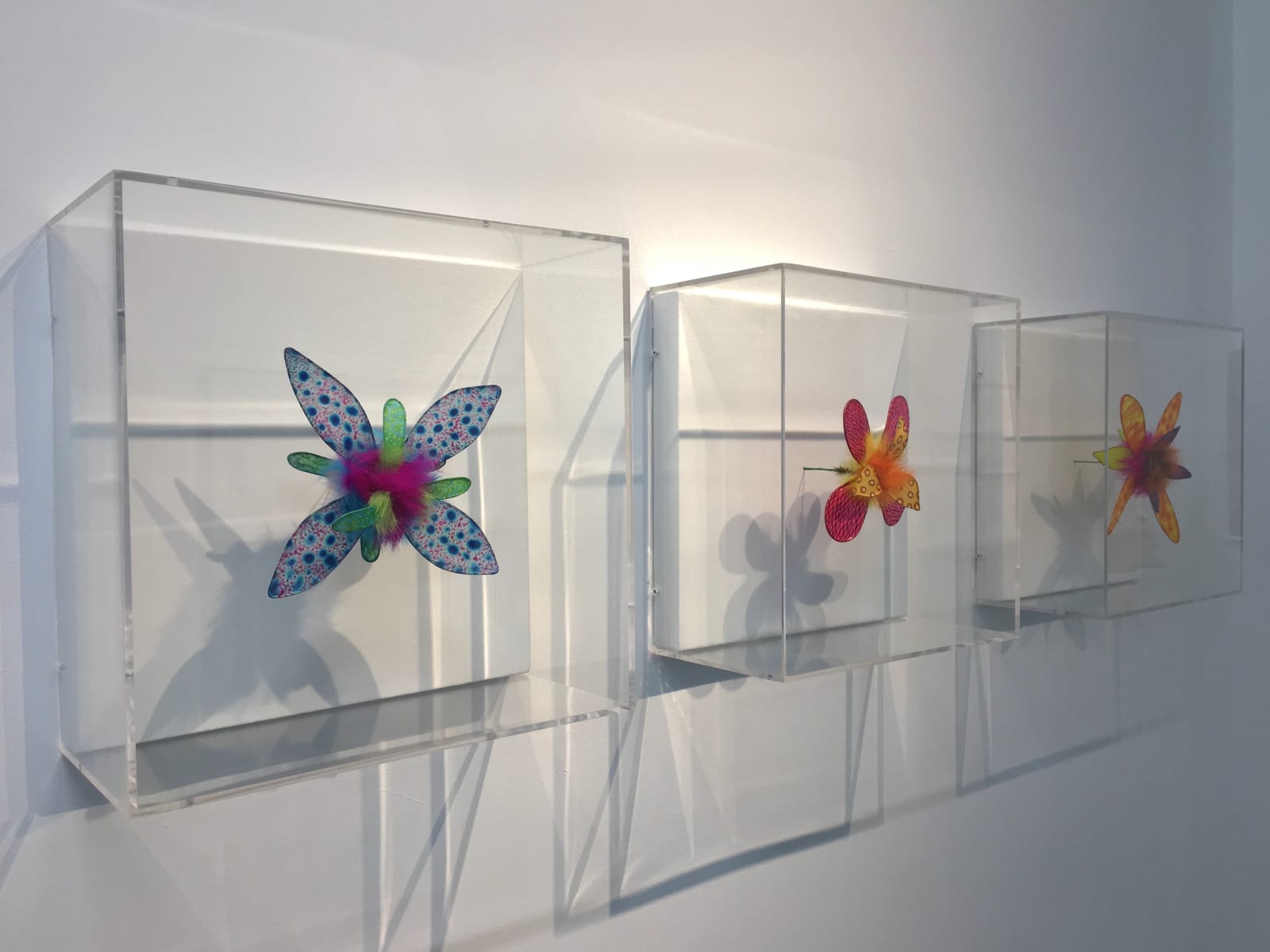 Jill Parisi, Fishnet Fire Flower, 2018