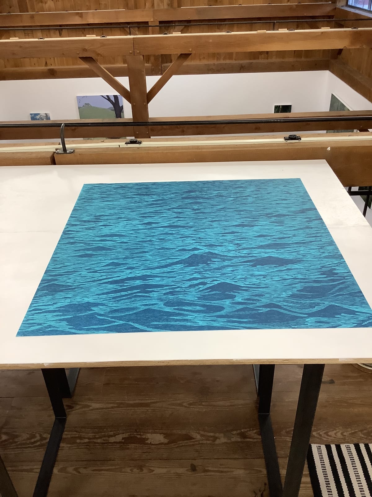 Eve Stockton, Big Seascape Diptych XII (left), 2015