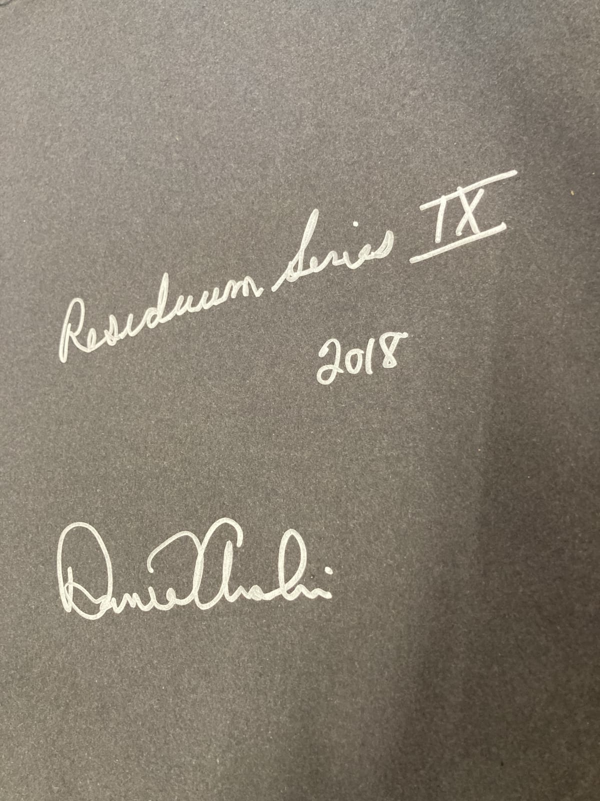 Daniel Anselmi, Residuum Series IX, 2018